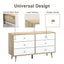 Adriana 12 Chest of Drawers Dresser | Lowboy Storage Cabinet in Scandinavian Style for Modern Living