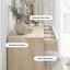 Adriana 12 Chest of Drawers Dresser | Lowboy Storage Cabinet in Scandinavian Style for Modern Living