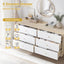 Adriana 12 Chest of Drawers Dresser | Lowboy Storage Cabinet in Scandinavian Style for Modern Living
