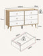 Adriana 6 Chest of Drawers Dresser Lowboy Storage Cabinet | Scandinavian Style for Modern Living