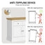 Hamptons Buffet Sideboard Cabinet | 3-Drawer & 3-Door Coastal Console Cupboard