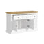 Hamptons Buffet Sideboard Cabinet | 3-Drawer & 3-Door Coastal Console Cupboard