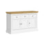 Hamptons Buffet Sideboard Cabinet | 3-Drawer & 3-Door Coastal Console Cupboard