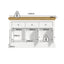 Hamptons Buffet Sideboard Cabinet | 3-Drawer & 3-Door Coastal Console Cupboard