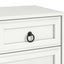 CABOT 5-Drawer Tallboy - White Chest of Drawers Coastal Bedroom Storage Cabinet