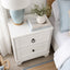 CABOT White 5 Chest of Drawers Tallboy + 2 Bedside Tables Coastal Bedroom Storage Bundles