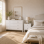 HARLA 6 Chest of Drawers Dresser + Bedside Table White with Scalloped Detail