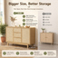 Ballina Buffet Sideboard Set of 2 Storage Cabinet Cupboard Cabinet for Kitchen Storage