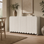 SCALLOP White Buffet Sideboard- Fluted Buffet Cabinet Modern Japandi Storage Cabinet