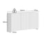 SCALLOP White Buffet Sideboard- Fluted Buffet Cabinet Modern Japandi Storage Cabinet