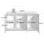 SCALLOP White Buffet Sideboard- Fluted Buffet Cabinet Modern Japandi Storage Cabinet
