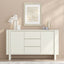 AMBER 6 Drawer Chest of Drawers and Large Buffet Sideboard Storage Cabinet White