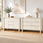 AMBER 6 Drawer Chest of Drawers and Large Buffet Sideboard Storage Cabinet White