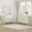 AMBER 6 Drawer Chest of Drawers and Large Buffet Sideboard Storage Cabinet White