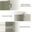 AMBER 140cm White Buffet Sideboard - 3 Drawers & 2 Doors Storage Cabinet