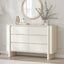 AMBER White 6 Drawer Chest of Drawers - Modern Bedroom Lowboy Dresser