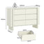 AMBER 6 Drawer Chest of Drawers Set of 2 Dresser Storage Cabinet White for Bedroom