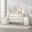 AMBER 6 Drawer Chest of Drawers and 2 Bedside Tables Dresser Storage Lowboy Cabinet White for Bedroom