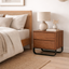 55cm Bedside Table - Walnut