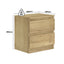 Belmont Bedside Table Light Oak Set of 2 | 2 Drawer Dresser Bundle Modern Nightstand
