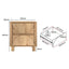 BYRON Bedside Table with 2 Drawers Set of 2 for Bedroom Living Room