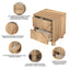 BYRON Bedside Table with 2 Drawers Set of 2 for Bedroom Living Room