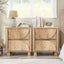 BYRON Bedside Table with 2 Drawers Set of 2 for Bedroom Living Room