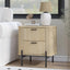 Fluted Bedside Table | 2 Drawer Dresser Modern Nightstand