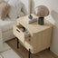 Fluted Bedside Table | 2 Drawer Dresser Modern Nightstand