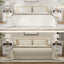 Opera White Bedside Table with Charging Station - Modern Smart Nightstand