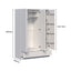 Noosa 3 Door 2 Drawer Wardrobe with White 2 Drawer Bedside Table Set of 2