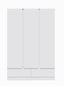 Noosa 3 Door 2 Drawer Wardrobe Set of 2