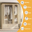 Hannah Wardrobe French Provincia l 3 Door 3 Drawer Wardrobe