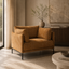 Fabric Armchair - Ginger Brown