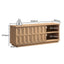 ATMA TV Entertainment Unit with Storage TV Cabinet with Open Shelves 150CM