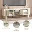 AMBER 150cm TV Entertainment Unit - Cream White Media Console with 2 Doors
