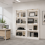 Modern Office Display Cabinet Set of 2 with LED Lighting & Glass Doors – Stylish Storage Solution