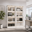 Modern Office Display Cabinet Set of 2 with LED Lighting & Glass Doors – Stylish Storage Solution