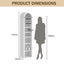 Opera Arch Display Cabinet Set of 2 Bookshelf Bookcase 8-Tier Storage Stand Rack White