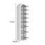 Opera Arch Display Cabinet Set of 2 Bookshelf Bookcase 8-Tier Storage Stand Rack White