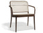 811 Lounge Armchair - Cane Seat - Cane Backrest - by TON