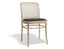 811 Hoffmann Chair - Upholstered Seat - Cane Backrest - by TON