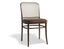 811 Hoffmann Chair - Upholstered Seat - Cane Backrest - by TON