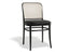 811 Hoffmann Chair - Upholstered Seat - Cane Backrest - by TON