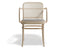 811 Hoffmann Armchair - Upholstered Seat - Cane Backrest - by TON
