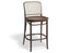 811 Hoffmann Counter Stool - Natural Wood Seat - Cane Backrest - by TON