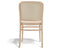 811 Hoffmann Chair - Natural Wood Seat - Cane Backrest - by TON