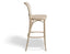 811 Hoffmann Stool - Natural Wood Seat - Cane Backrest - by TON