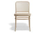 811 Hoffmann Chair - Natural - Wood Seat - Cane Backrest - by TON