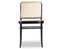 811 Hoffmann Chair - Black Stain - Cane Seat - Cane Backrest - by TON